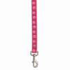 Casual Canine Pawprint Flat Dog Leash - Pink