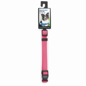 Digger's 5/8 Adjustable Nylon Dog Collar 12-18In - Neon Pink