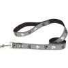 Casual Canine Reflective Pawprint Flat Dog Leash