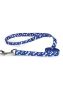 Casual Canine Dog Bone Pattern Flat Dog Leash - Blue