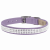Susan Lanci Designs 3-Row Giltmore Crystals Dog Collar