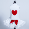 Laced Puff Heart Dog Dress