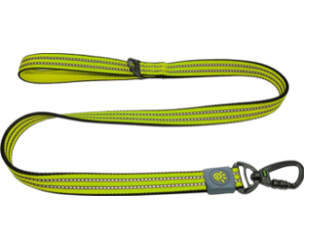 Doco Vario Dog Leash with Reflective Thread (Color: Safety Lime, size: small)