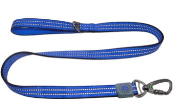 Doco Vario Dog Leash with Reflective Thread (Color: Navy Blue, size: medium)