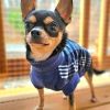 Blue Plaid Highline Fleece Dog Coat