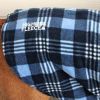 Blue Plaid Highline Fleece Dog Coat