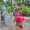 Cherry Print Dog Harness Dress with Matching Leash