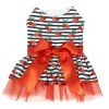 Cherry Print Dog Harness Dress with Matching Leash