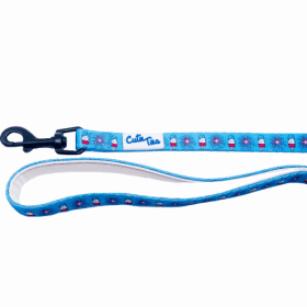 Cutie Ties Dog Leash with Fun Print Design (Color: 4th of July, size: small)