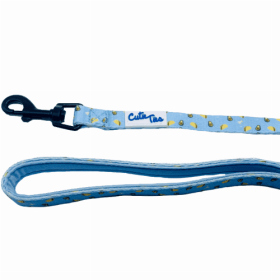 Cutie Ties Dog Leash with Fun Print Design (Color: Taco Tuesday, size: large)