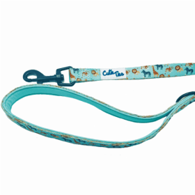 Cutie Ties Dog Leash with Fun Print Design (Color: Zoo Furiends, size: large)