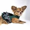 Green & Black Satin Dog Dress by Doggie Design
