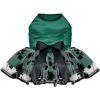Green & Black Satin Dog Dress by Doggie Design