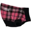 Pink and Black Plaid Highline Fleece Dog Coat