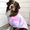 Pink & Purple Tie-Dye Soft Plush Dog Sweater Pullover