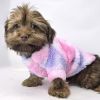 Pink & Purple Tie-Dye Soft Plush Dog Sweater Pullover
