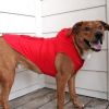 Red Waterproof Packable Dog Raincoat